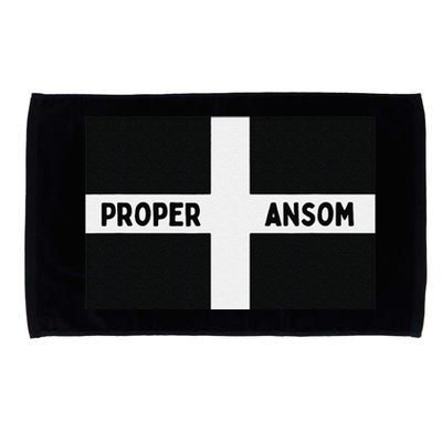 Proper Ansom Cornish Saying Cornwall Microfiber Hand Towel