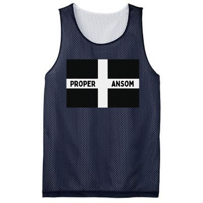 Proper Ansom Cornish Saying Cornwall Mesh Reversible Basketball Jersey Tank