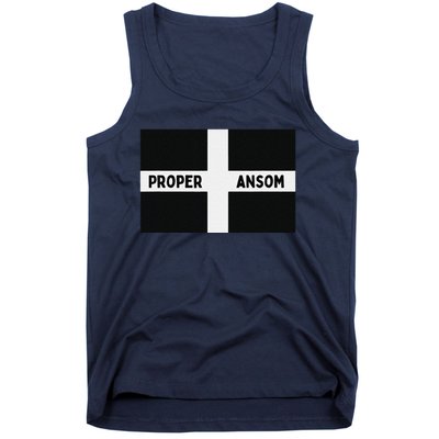 Proper Ansom Cornish Saying Cornwall Tank Top