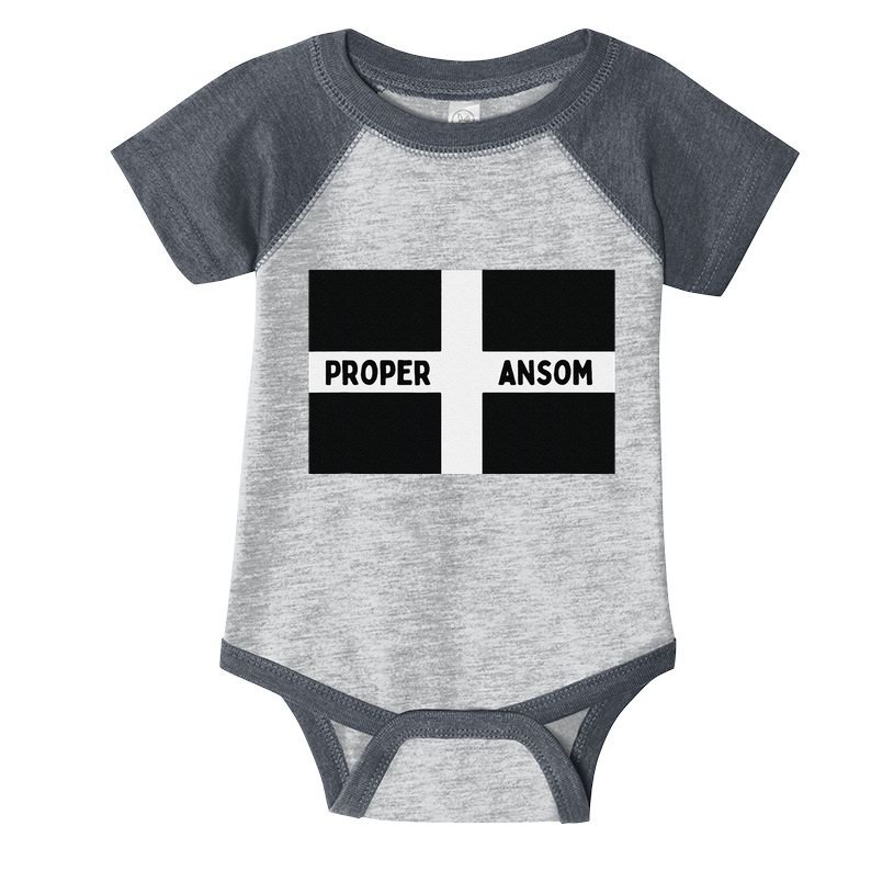 Proper Ansom Cornish Saying Cornwall Infant Baby Jersey Bodysuit