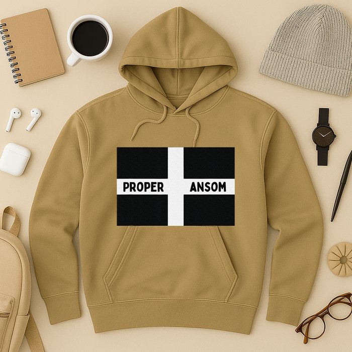 Proper Ansom Cornish Saying Cornwall Hoodie