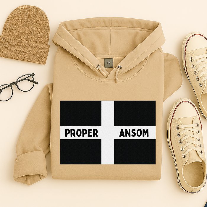 Proper Ansom Cornish Saying Cornwall Hoodie