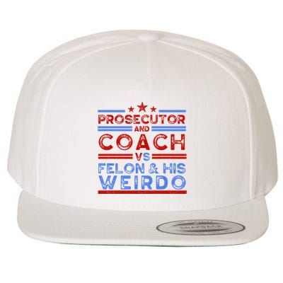 Prosecutor And Coach Vs Felon And His Weirdo Wool Snapback Cap