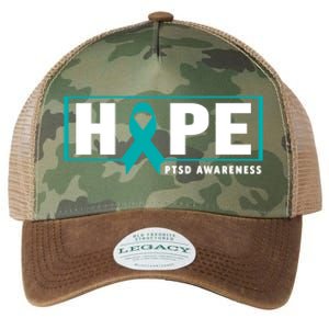 Ptsd Awareness Cute Gift Funny Gift Teal Ribbon Hope Ptsd Awareness Cute Gift Legacy Tie Dye Trucker Hat