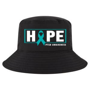 Ptsd Awareness Cute Gift Funny Gift Teal Ribbon Hope Ptsd Awareness Cute Gift Cool Comfort Performance Bucket Hat