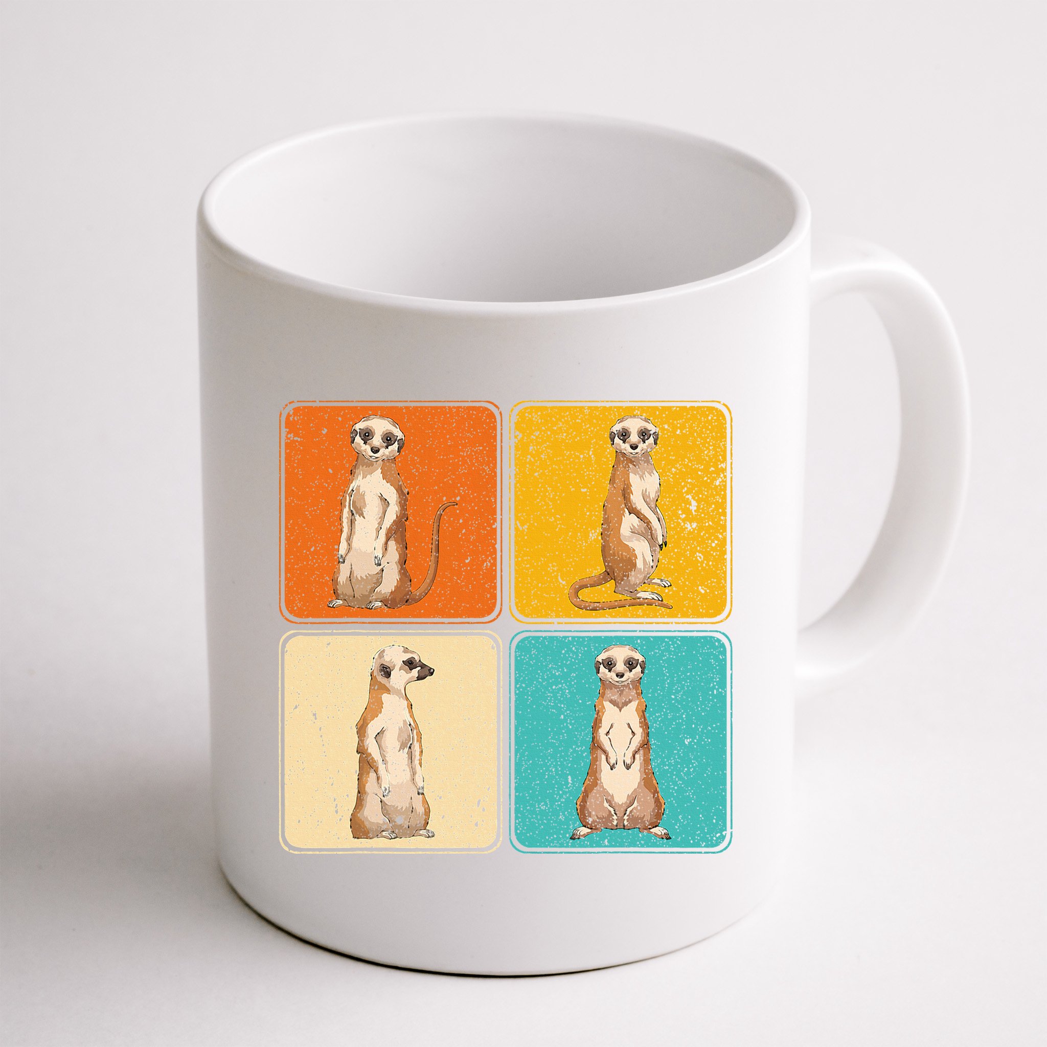 Pop Art Cute Africa Zoo Animal Lover Meerkat Mug