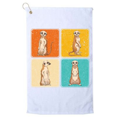 Pop Art Cute Africa Zoo Animal Lover Meerkat Golf Towel