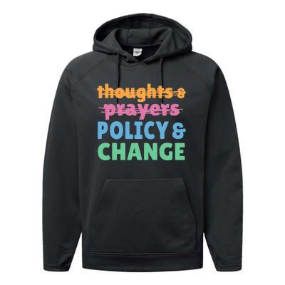 Policy and Change  Policy and Change Performance Fleece Hoodie