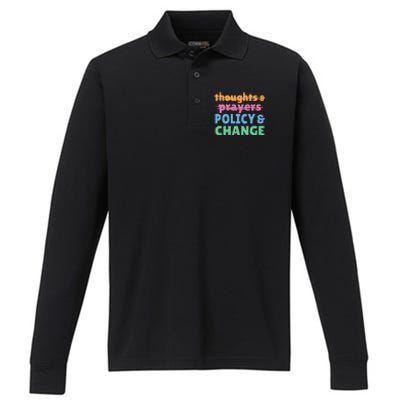 Policy and Change  Policy and Change Performance Long Sleeve Polo