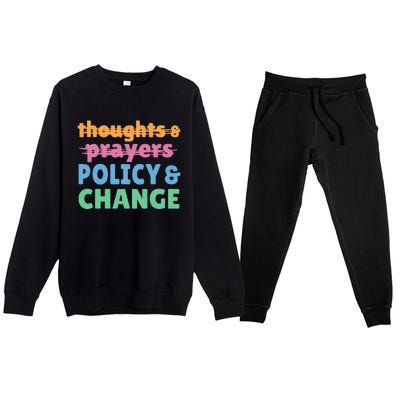 Policy and Change  Policy and Change Premium Crewneck Sweatsuit Set