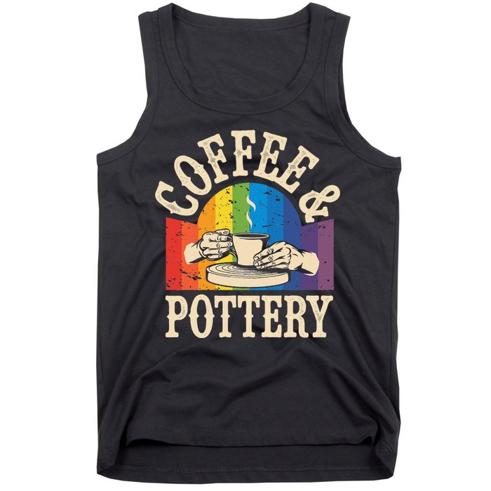 Pottery And Coffee Ceramic Artist Tank Top