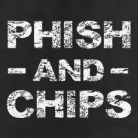 P.H.I.S.H And Chips Funny Hacker 7 Panel Mesh Trucker Snapback Hat