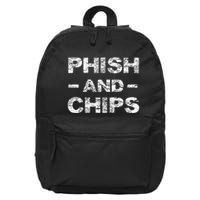 P.H.I.S.H And Chips Funny Hacker 16 in Basic Backpack