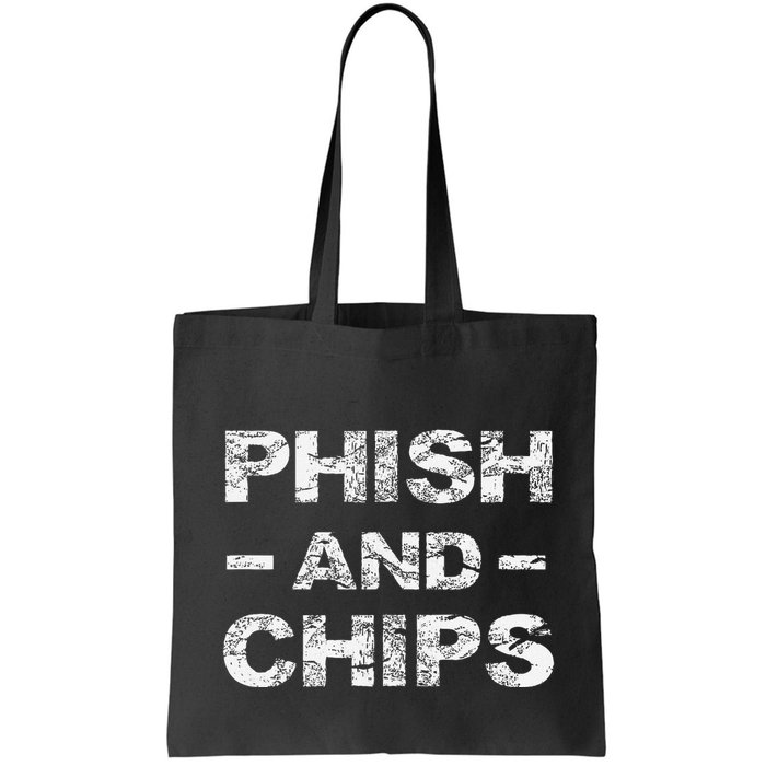 P.H.I.S.H And Chips Funny Hacker Tote Bag