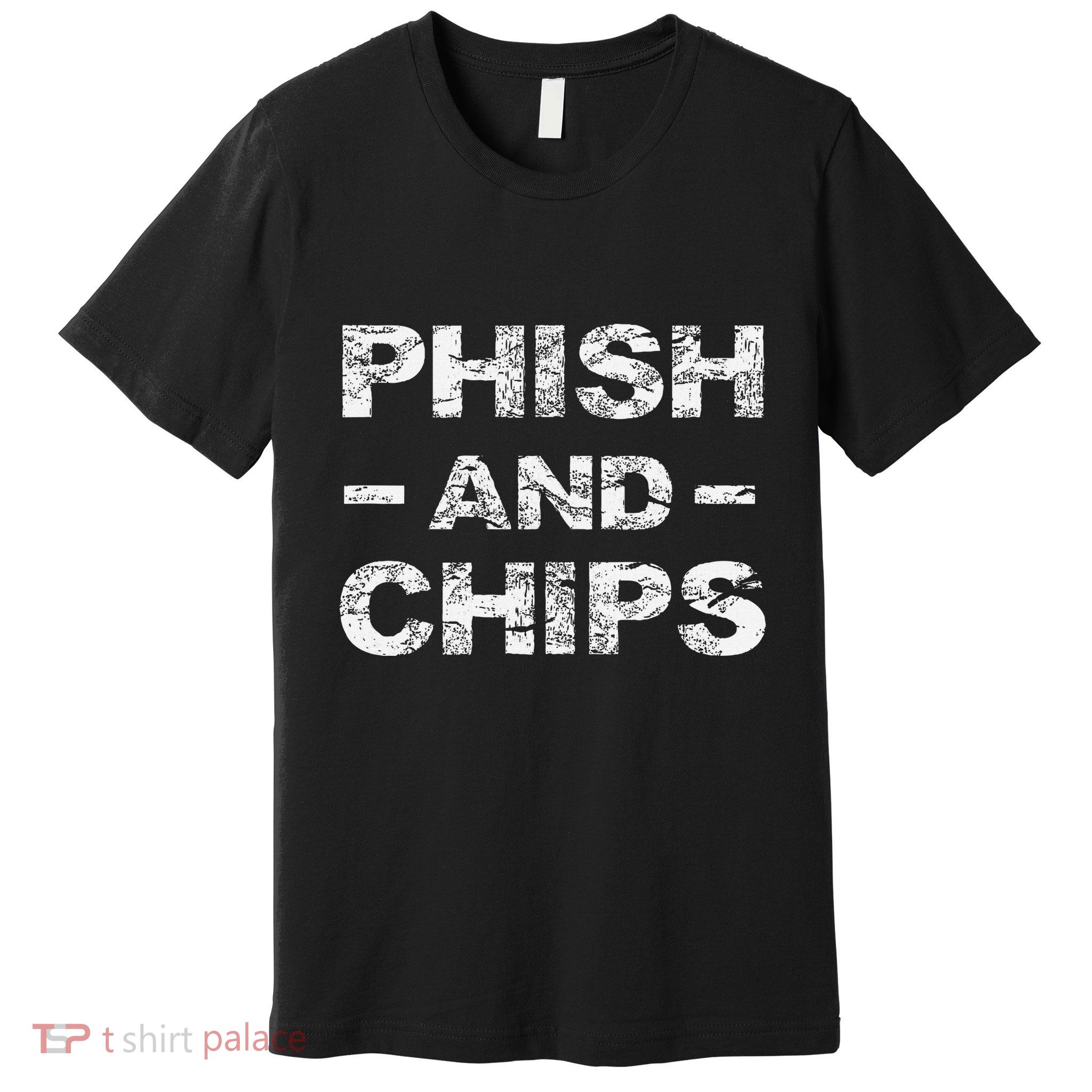 P.H.I.S.H And Chips Funny Hacker Premium T-Shirt