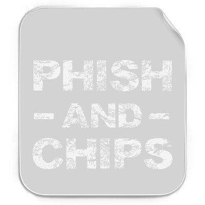 P.H.I.S.H And Chips Funny Hacker Permanent Decal Sticker