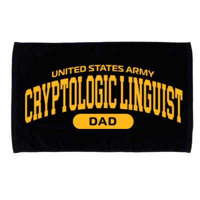 Proud Army Cryptologic Linguist Dad Meaningful Gift Microfiber Hand Towel