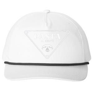 Pasta Al Dente Snapback Five-Panel Rope Hat