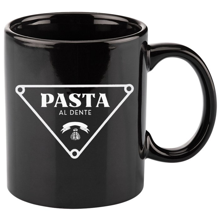 Pasta Al Dente 11oz C Handle Ceramic Mug