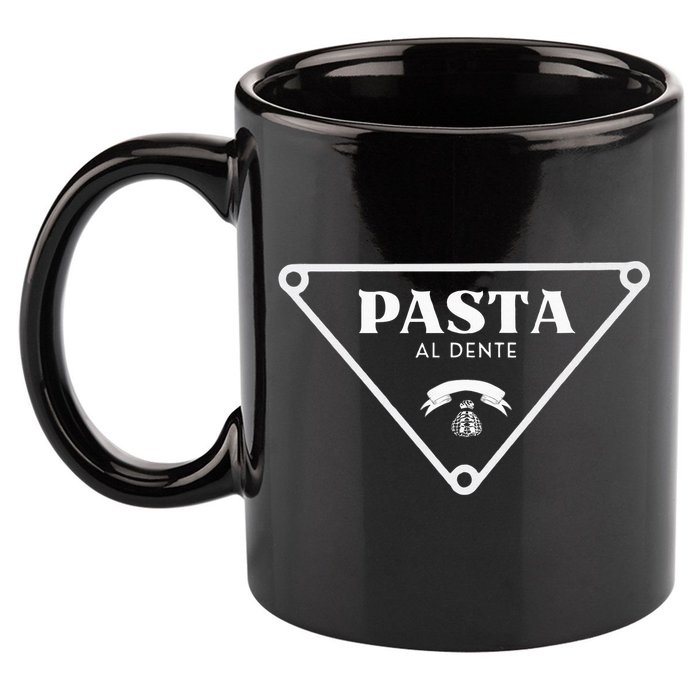 Pasta Al Dente 11oz C Handle Ceramic Mug