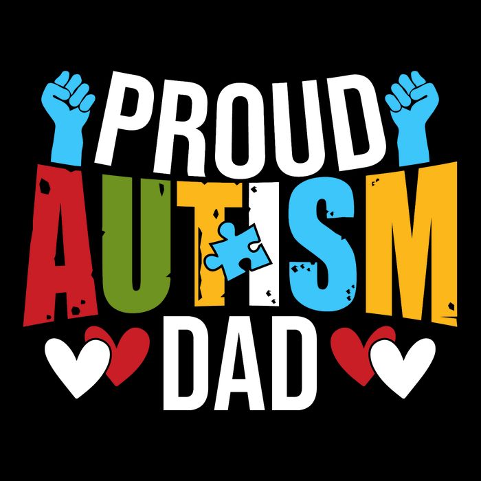 Proud Autism Dad Autism Awareness Day Drawstring Bag