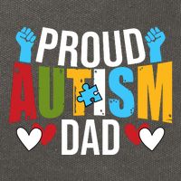 Proud Autism Dad Autism Awareness Day Cotton Canvas Backpack