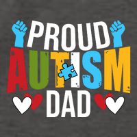 Proud Autism Dad Autism Awareness Day Vector Backpack