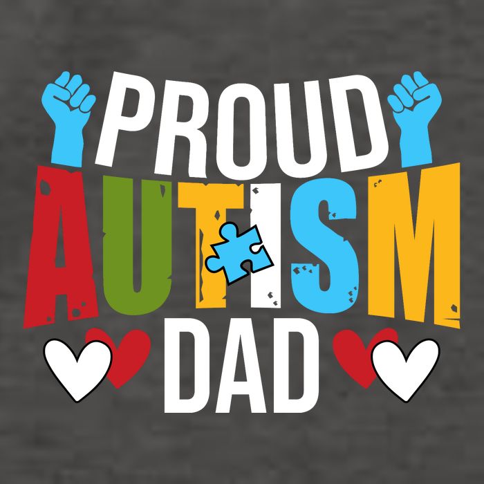 Proud Autism Dad Autism Awareness Day Vector Backpack