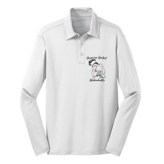 Physician Assistants Doctors Gift Silk Touch Performance Long Sleeve Polo