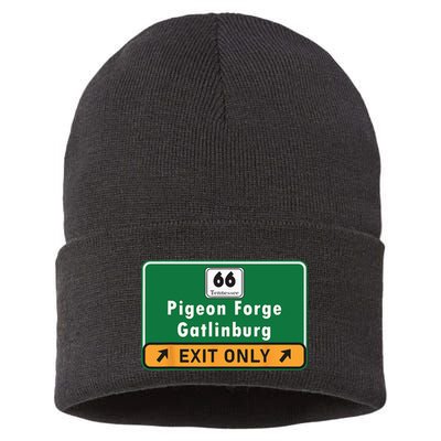 Pizza And Ducks Or Duck Sustainable Knit Beanie