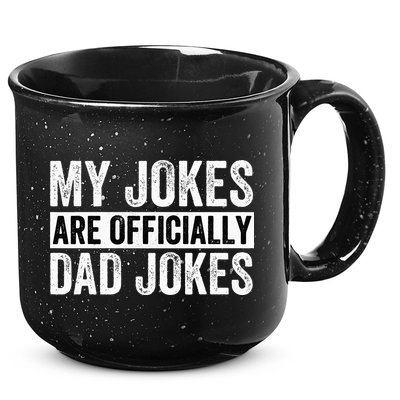 Pregnancy Announcement Dad My Jokes Are Officially Dad Jokes 15oz Campfire Ceramic Mug