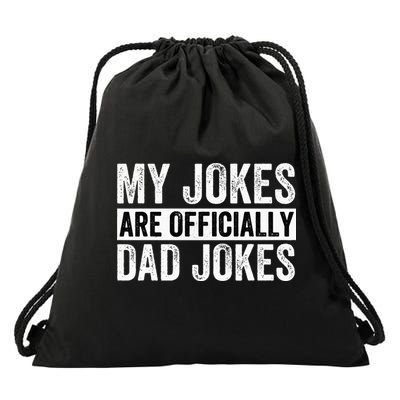 Pregnancy Announcement Dad My Jokes Are Officially Dad Jokes Drawstring Bag