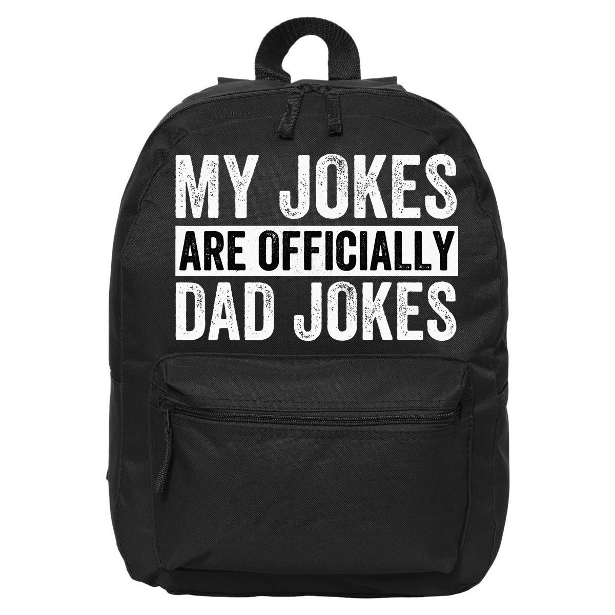 Pregnancy Announcement Dad My Jokes Are Officially Dad Jokes 16 in Basic Backpack