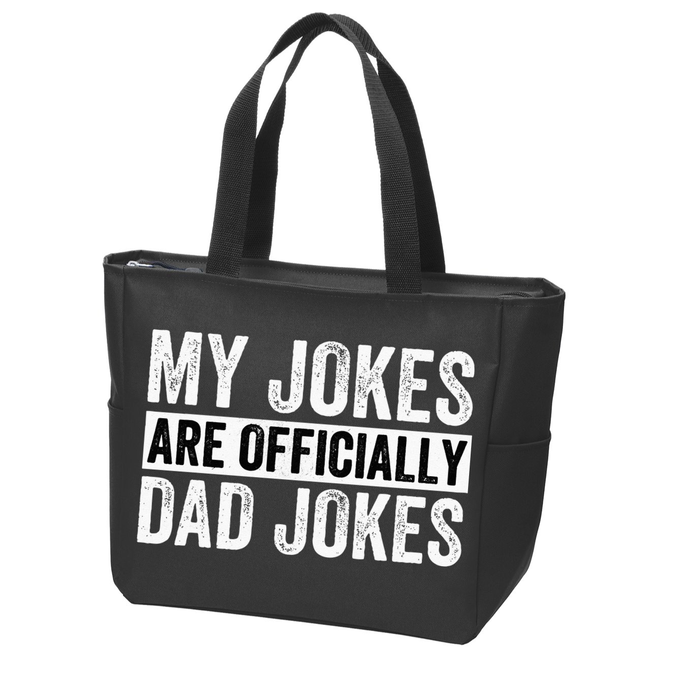 Pregnancy Announcement Dad My Jokes Are Officially Dad Jokes Zip Tote Bag