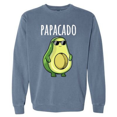 Pregnancy Announcements Dad Funny Papacado Garment-Dyed Sweatshirt