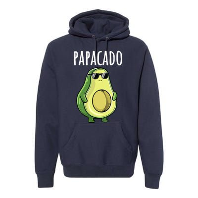 Pregnancy Announcements Dad Funny Papacado Premium Hoodie