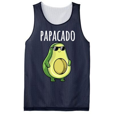 Pregnancy Announcements Dad Funny Papacado Mesh Reversible Basketball Jersey Tank