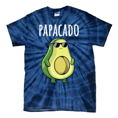 Pregnancy Announcements Dad Funny Papacado Tie-Dye T-Shirt