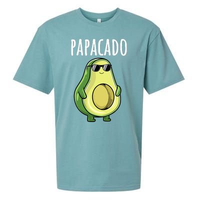 Pregnancy Announcements Dad Funny Papacado Sueded Cloud Jersey T-Shirt