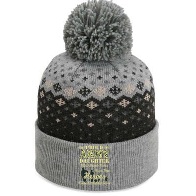 Proud Army Daughter Gift The Baniff Cuffed Pom Beanie