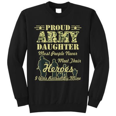 Proud Army Daughter Gift Sweatshirt