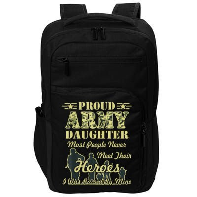 Proud Army Daughter Gift Impact Tech Backpack