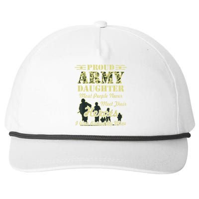 Proud Army Daughter Gift Snapback Five-Panel Rope Hat