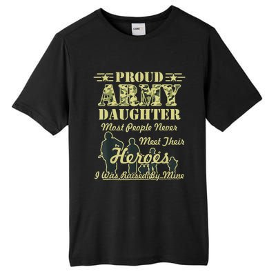 Proud Army Daughter Gift Tall Fusion ChromaSoft Performance T-Shirt