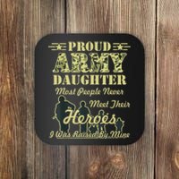 Proud Army Daughter Gift Coaster