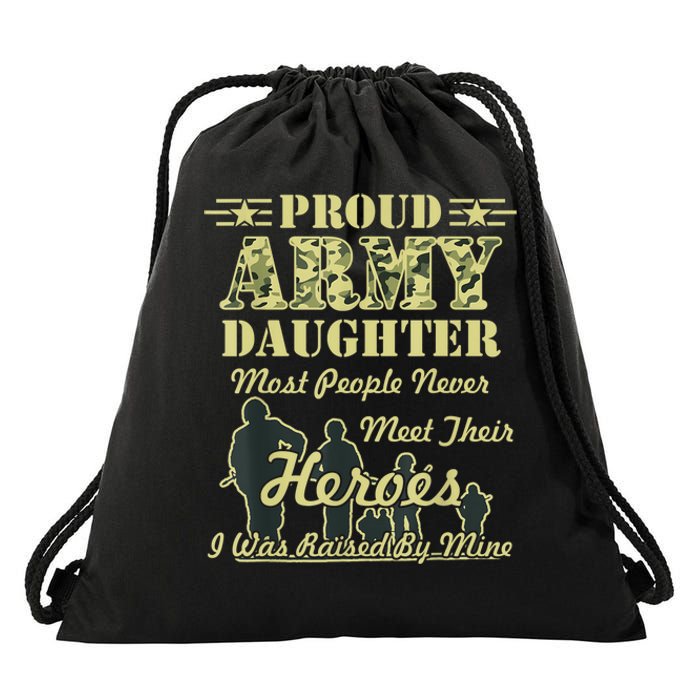 Proud Army Daughter Gift Drawstring Bag