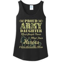 Proud Army Daughter Gift Ladies Essential Tank