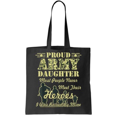 Proud Army Daughter Gift Tote Bag