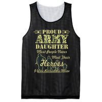 Proud Army Daughter Gift Mesh Reversible Basketball Jersey Tank