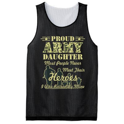 Proud Army Daughter Gift Mesh Reversible Basketball Jersey Tank